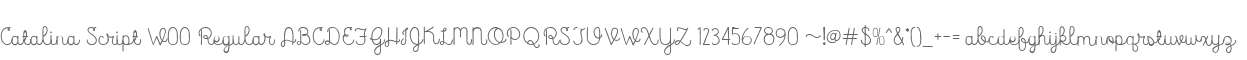 Catalina Script W00 Regular