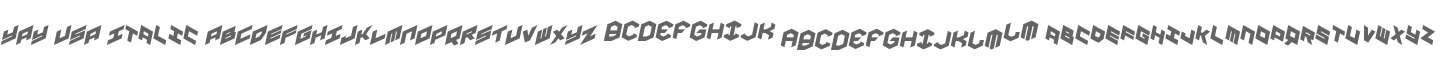 YAY USA Italic