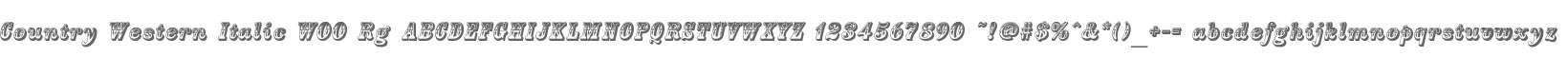 Country Western Italic W00 Rg
