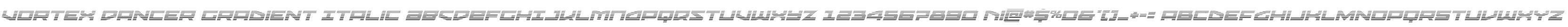 Vortex Dancer Gradient Italic
