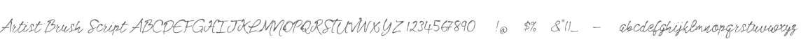 Artist Brush Script