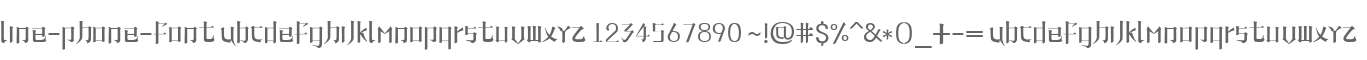 line-phone-font