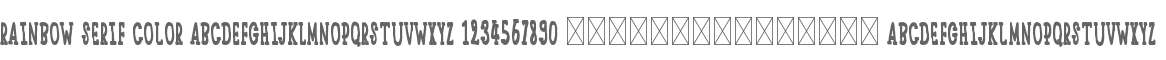 Rainbow Serif Color