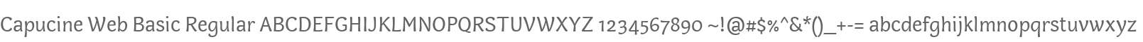 Capucine Web Basic Regular