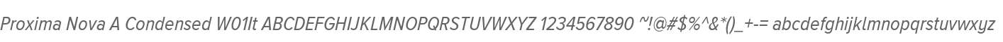 Proxima Nova A Condensed W01It