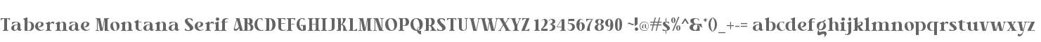 Tabernae Montana Serif