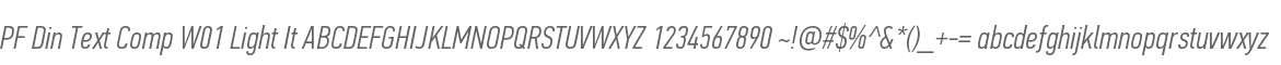 PF Din Text Comp W01 Light It