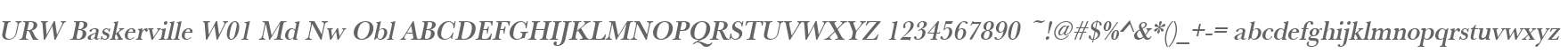 URW Baskerville W01 Md Nw Obl