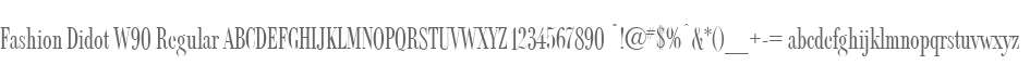 Fashion Didot W90 Regular