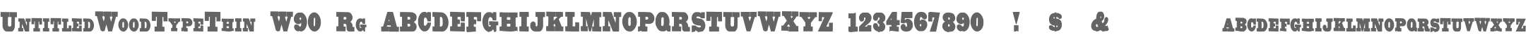 UntitledWoodTypeThin W90 Rg