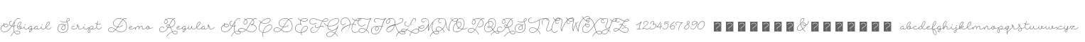 Abigail Script Demo Regular