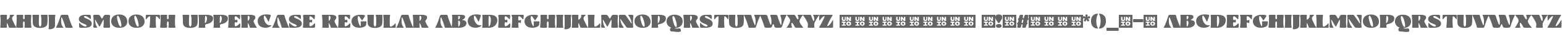 Khuja Smooth Uppercase