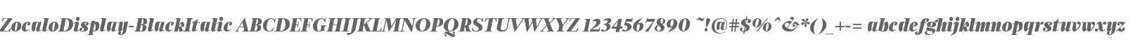 ZocaloDisplay-BlackItalic