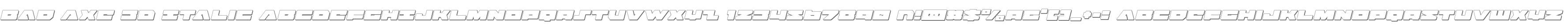 Bad Axe 3D Italic