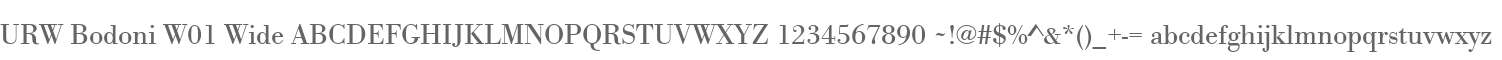 URW Bodoni W01 Wide
