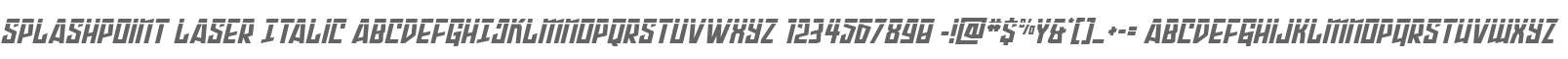 Splashpoint Laser Italic
