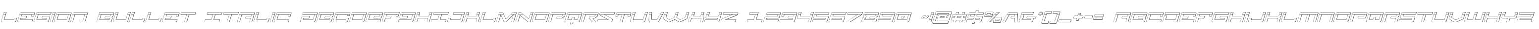 Legion Bullet Italic