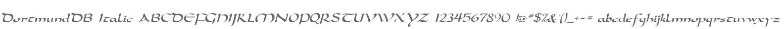 DortmundDB Italic