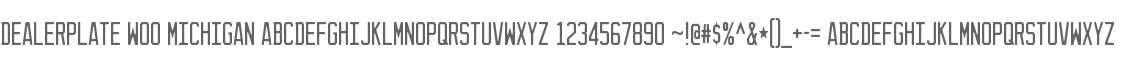 Dealerplate W00 Michigan