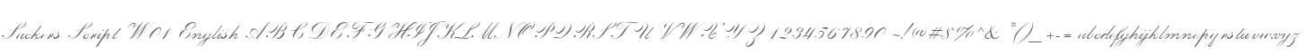 Sackers Script W01 English