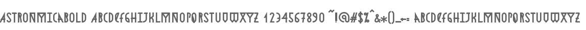 AstronmicaBold