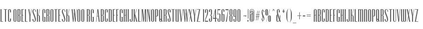 LTC Obelysk Grotesk W00 Rg