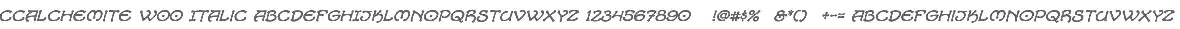 CCAlchemite W00 Italic
