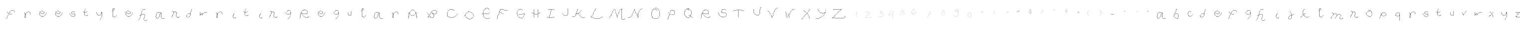 freestyle handwriting Regular