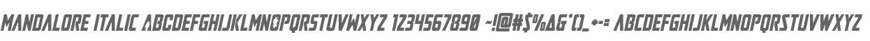 Mandalore Italic