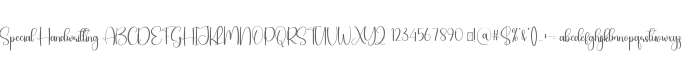 Special Handwritting