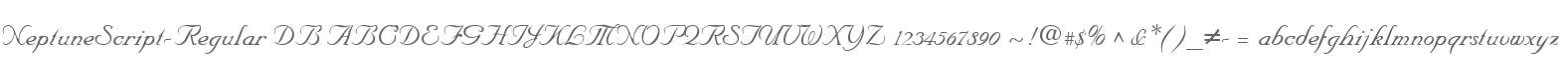NeptuneScript-Regular DB