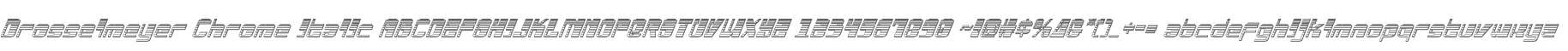 Drosselmeyer Chrome Italic