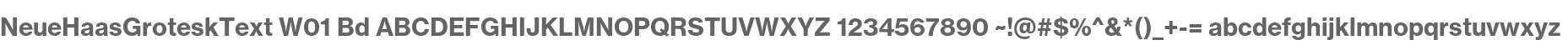 NeueHaasGroteskText W01 Bd