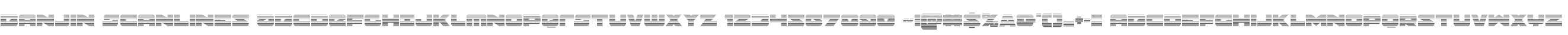 Banjin Scanlines