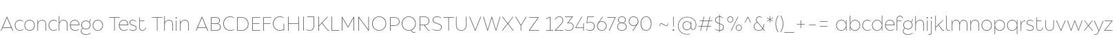 Aconchego Test Thin
