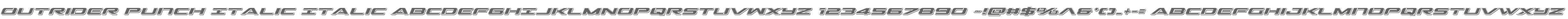 Outrider Punch Italic Italic