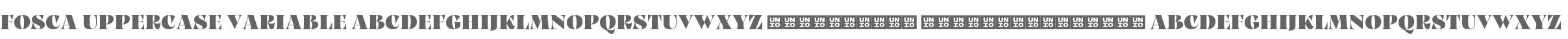 Fosca Uppercase Variable
