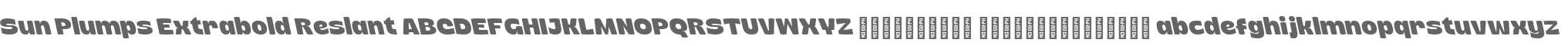 Sun Plumps Extrabold Reslant
