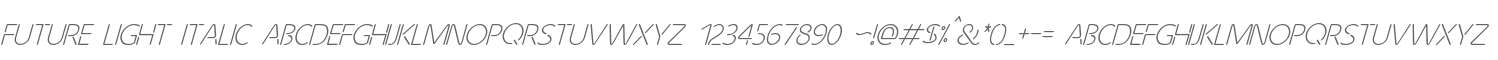 Future Light Italic