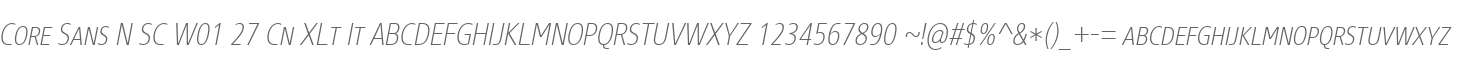Core Sans N SC W01 27 Cn XLt It