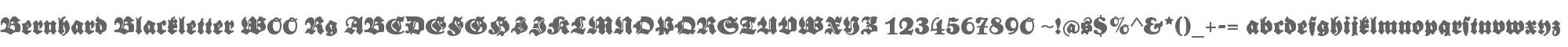 Bernhard Blackletter W00 Rg