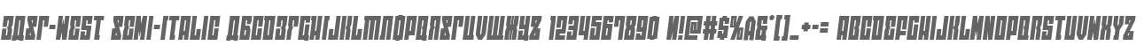 EAST-west Semi-Italic