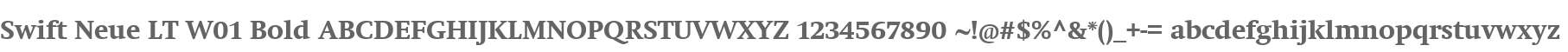 Swift Neue LT W01 Bold