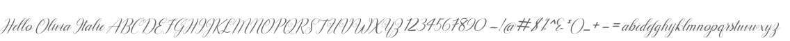 Hello Olivia Italic