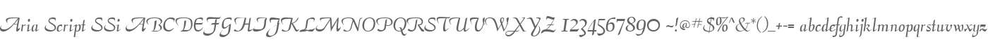 Aria Script SSi