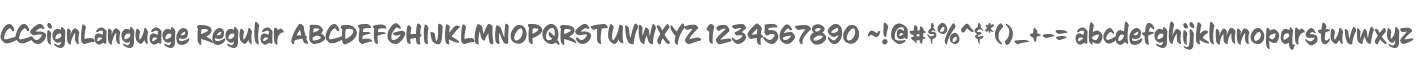 CCSignLanguage Regular
