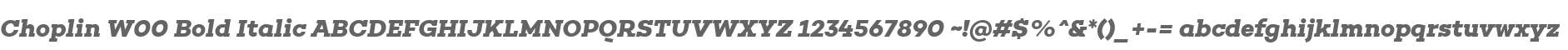 Choplin W00 Bold Italic