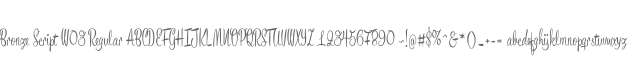 Bronze Script W03 Regular