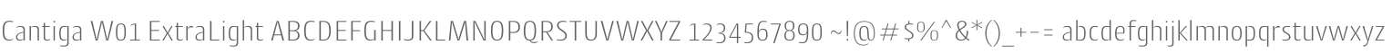 Cantiga W01 ExtraLight
