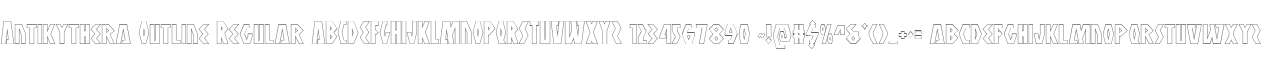 Antikythera Outline Regular